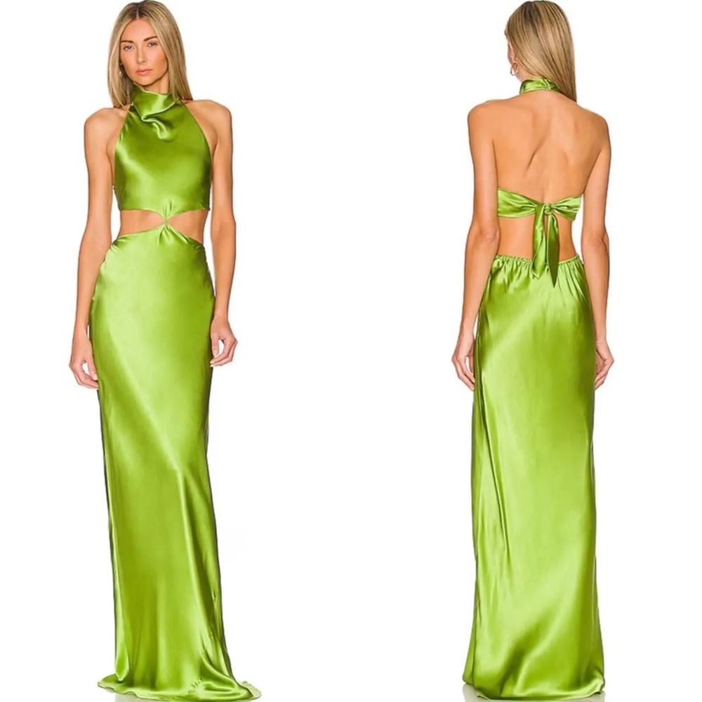 Amanda Uprichard x REVOLVE Kaye Maxi Dress in Aloe - Size XS